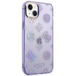 Carcasa Guess Peony Glitter compatibila cu iPhone 14 Plus / 15 Plus, Violet 5 - lerato.ro