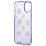 Carcasa Guess Peony Glitter compatibila cu iPhone 14 Plus / 15 Plus, Violet 8 - lerato.ro