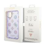 Carcasa Guess Peony Glitter compatibila cu iPhone 14 Plus / 15 Plus, Violet 9 - lerato.ro