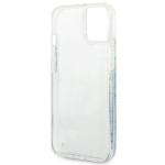 Carcasa Guess Flower Liquid Glitter compatibila cu iPhone 14 Plus / 15 Plus, Verde 8 - lerato.ro