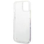 Carcasa Guess Flower Liquid Glitter compatibila cu iPhone 14 Plus / 15 Plus, Violet 8 - lerato.ro