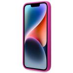 Carcasa Guess Silicone Vintage Gold Logo compatibila cu iPhone 14 Plus / 15 Plus, Fucsia 6 - lerato.ro