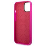Carcasa Guess Silicone Vintage Gold Logo compatibila cu iPhone 14 Plus / 15 Plus, Fucsia 8 - lerato.ro