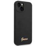 Carcasa Guess Silicone Vintage Gold Logo compatibila cu iPhone 14 Plus / 15 Plus, Negru 5 - lerato.ro