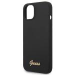 Carcasa Guess Silicone Vintage Gold Logo compatibila cu iPhone 14 Plus / 15 Plus, Negru 7 - lerato.ro