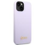 Carcasa Guess Silicone Vintage Gold Logo compatibila cu iPhone 14 Plus / 15 Plus, Mov 5 - lerato.ro