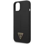 Carcasa Guess Silicone Triangle compatibila cu iPhone 14 Plus / 15 Plus, Negru 7 - lerato.ro