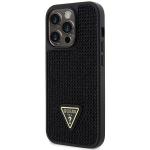 Husa Guess Rhinestone Triangle compatibila cu iPhone 14 Pro, Negru 3 - lerato.ro