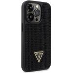 Husa Guess Rhinestone Triangle compatibila cu iPhone 14 Pro, Negru 5 - lerato.ro