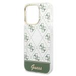 Husa Guess 4G Pattern Script compatibila cu iPhone 14 Pro, Khaki 7 - lerato.ro