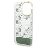 Husa Guess 4G Pattern Script compatibila cu iPhone 14 Pro, Khaki 8 - lerato.ro