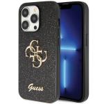 Husa Guess Glitter Script Big 4G compatibila cu iPhone 14 Pro, Negru 4 - lerato.ro