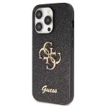 Husa Guess Glitter Script Big 4G compatibila cu iPhone 14 Pro, Negru 3 - lerato.ro