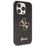 Husa Guess Glitter Script Big 4G compatibila cu iPhone 14 Pro, Negru 5 - lerato.ro