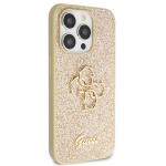 Husa Guess Glitter Script Big 4G compatibila cu iPhone 14 Pro, Gold 5 - lerato.ro