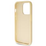 Husa Guess Glitter Script Big 4G compatibila cu iPhone 14 Pro, Gold 8 - lerato.ro