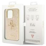 Husa Guess Glitter Script Big 4G compatibila cu iPhone 14 Pro, Gold 9 - lerato.ro