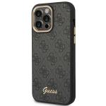 Husa Guess 4G Vintage Gold Logo compatibila cu iPhone 14 Pro, Negru 3 - lerato.ro