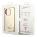 Husa Guess Croco Collection compatibila cu iPhone 14 Pro, Gold 9 - lerato.ro