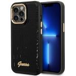 Husa Guess Croco Collection compatibila cu iPhone 14 Pro, Negru 4 - lerato.ro