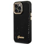 Husa Guess Croco Collection compatibila cu iPhone 14 Pro, Negru 3 - lerato.ro