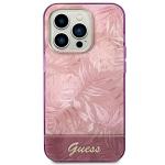 Husa Guess Jungle Collection compatibila cu iPhone 14 Pro, Roz 2 - lerato.ro