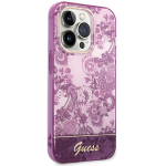 Husa Guess Porcelain Collection compatibila cu iPhone 14 Pro, Fucsia 5 - lerato.ro