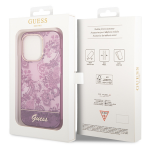 Husa Guess Porcelain Collection compatibila cu iPhone 14 Pro, Fucsia 9 - lerato.ro
