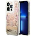 Husa Guess Paisley Liquid Glitter compatibila cu iPhone 14 Pro, Gold 4 - lerato.ro