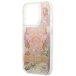 Husa Guess Paisley Liquid Glitter compatibila cu iPhone 14 Pro, Gold 7 - lerato.ro