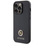 Husa Guess Strass Metal Logo compatibila cu iPhone 14 Pro, Negru 3 - lerato.ro