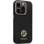 Husa Guess Silicone Logo Strass 4G compatibila cu iPhone 14 Pro, Negru 5 - lerato.ro