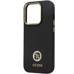 Husa Guess Silicone Logo Strass 4G compatibila cu iPhone 14 Pro, Negru 7 - lerato.ro