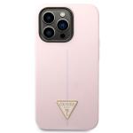 Husa Guess Silicone Triangle compatibila cu iPhone 14 Pro, Violet 2 - lerato.ro