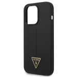 Husa Guess Silicone Triangle compatibila cu iPhone 14 Pro, Negru 7 - lerato.ro