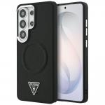 Carcasa Guess Embossed Ring Triangle Logo cu MagSafe compatibila cu Samsung Galaxy S26 Ultra, Negru 4 - lerato.ro