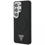 Carcasa Guess Embossed Ring Triangle Logo cu MagSafe compatibila cu Samsung Galaxy S26 Ultra, Negru 3 - lerato.ro