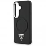 Carcasa Guess Embossed Ring Triangle Logo cu MagSafe compatibila cu Samsung Galaxy S26, Negru 7 - lerato.ro