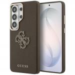 Carcasa Guess Grained Big 4G Metal Logo compatibila cu Samsung Galaxy S26 Ultra, Maro 4 - lerato.ro
