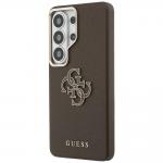 Carcasa Guess Grained Big 4G Metal Logo compatibila cu Samsung Galaxy S26 Ultra, Maro 3 - lerato.ro