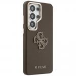Carcasa Guess Grained Big 4G Metal Logo compatibila cu Samsung Galaxy S26 Ultra, Maro 5 - lerato.ro