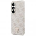 Carcasa Guess 4G Triangle Logo cu MagSafe compatibila cu Samsung Galaxy S26 Plus, Roz 3 - lerato.ro