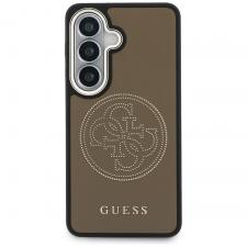 Carcasa Guess Perforated Logo cu MagSafe compatibila cu Samsung Galaxy S26, Maro