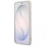 Carcasa Guess Saffiano Peony Embossed Ring cu MagSafe compatibila cu Samsung Galaxy S26, Roz 6 - lerato.ro