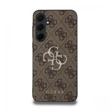 Carcasa Guess 4G Big Metal Logo compatibila cu Samsung Galaxy A35, Maro