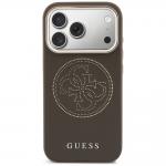 Carcasa Guess Perforated 4G cu MagSafe compatibila cu iPhone 17 Pro, Maro 2 - lerato.ro