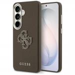 Carcasa Guess Grained Big 4G Metal Logo compatibila cu Samsung Galaxy S26, Maro 4 - lerato.ro