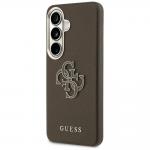 Carcasa Guess Grained Big 4G Metal Logo compatibila cu Samsung Galaxy S26, Maro 3 - lerato.ro
