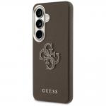 Carcasa Guess Grained Big 4G Metal Logo compatibila cu Samsung Galaxy S26 Plus, Maro 3 - lerato.ro