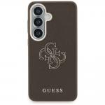 Carcasa Guess Grained Big 4G Metal Logo compatibila cu Samsung Galaxy S26 Plus, Maro 2 - lerato.ro
